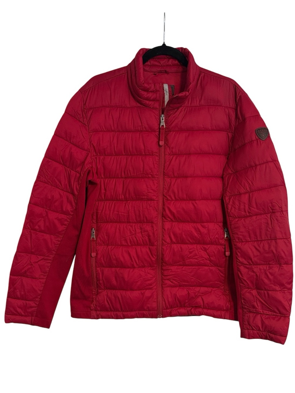 Guess Dark Red Puffer Jacket